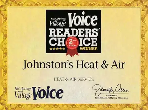  Hot Springs Village AR trusts Johnston Heat & Air for all its AC Repair, HVAC service, and repair, and installations.