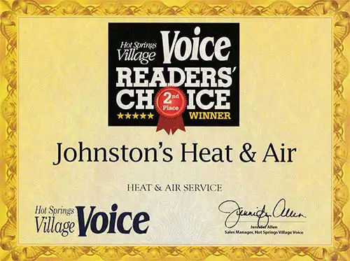 Hot Springs Village AR trusts Johnston Heat & Air for all its AC Repair, HVAC service and repair, and installations.